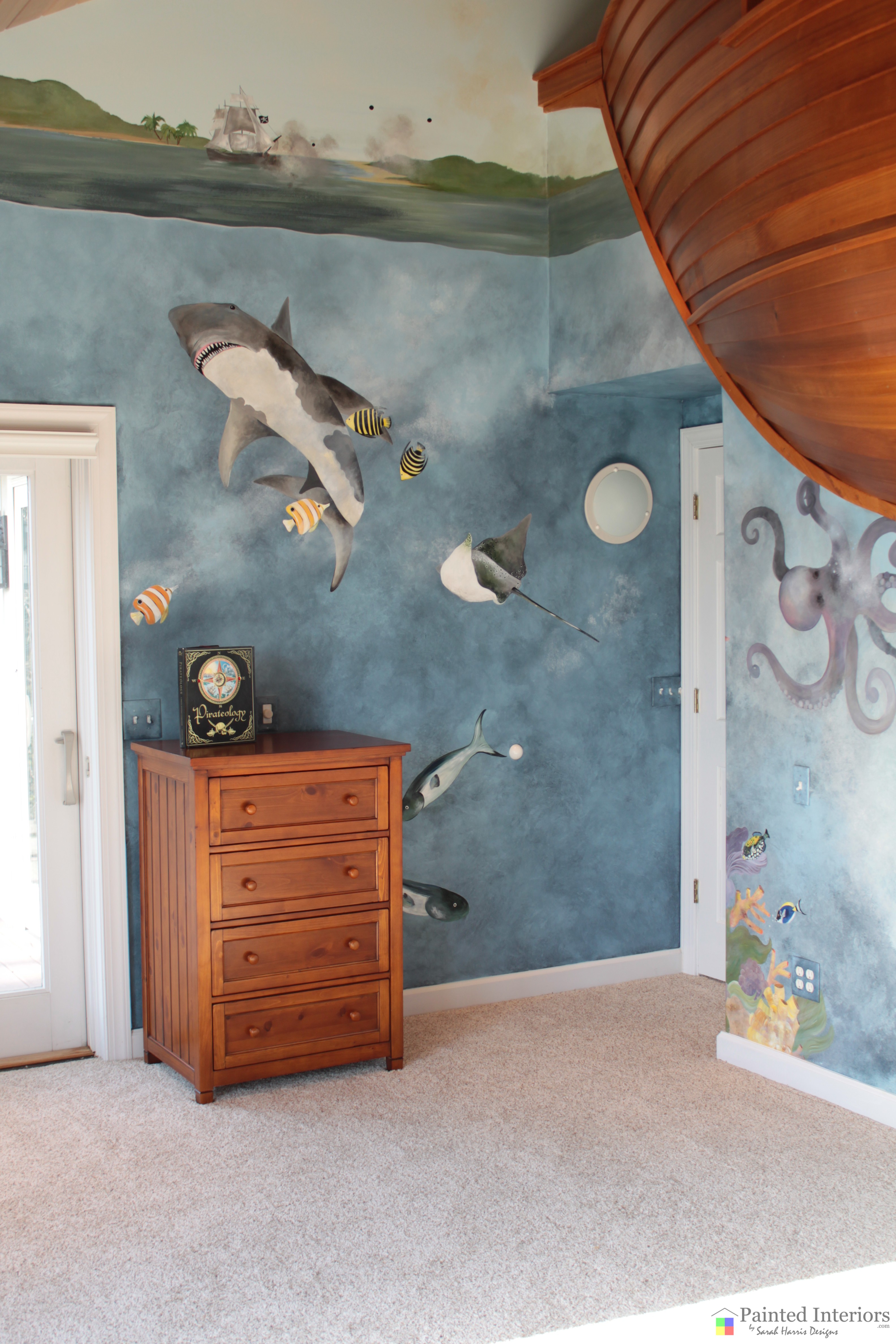 under the sea mural